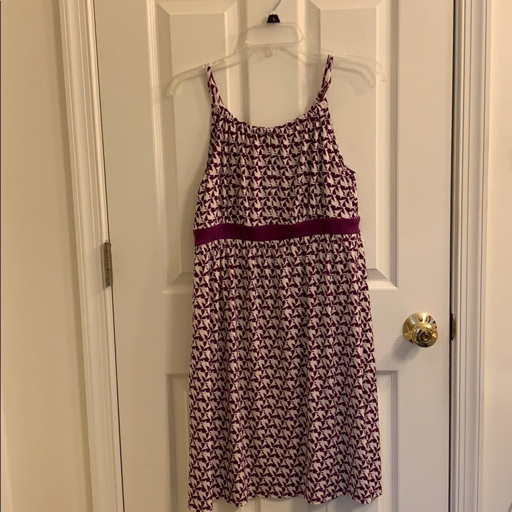Purple and white Loft dress